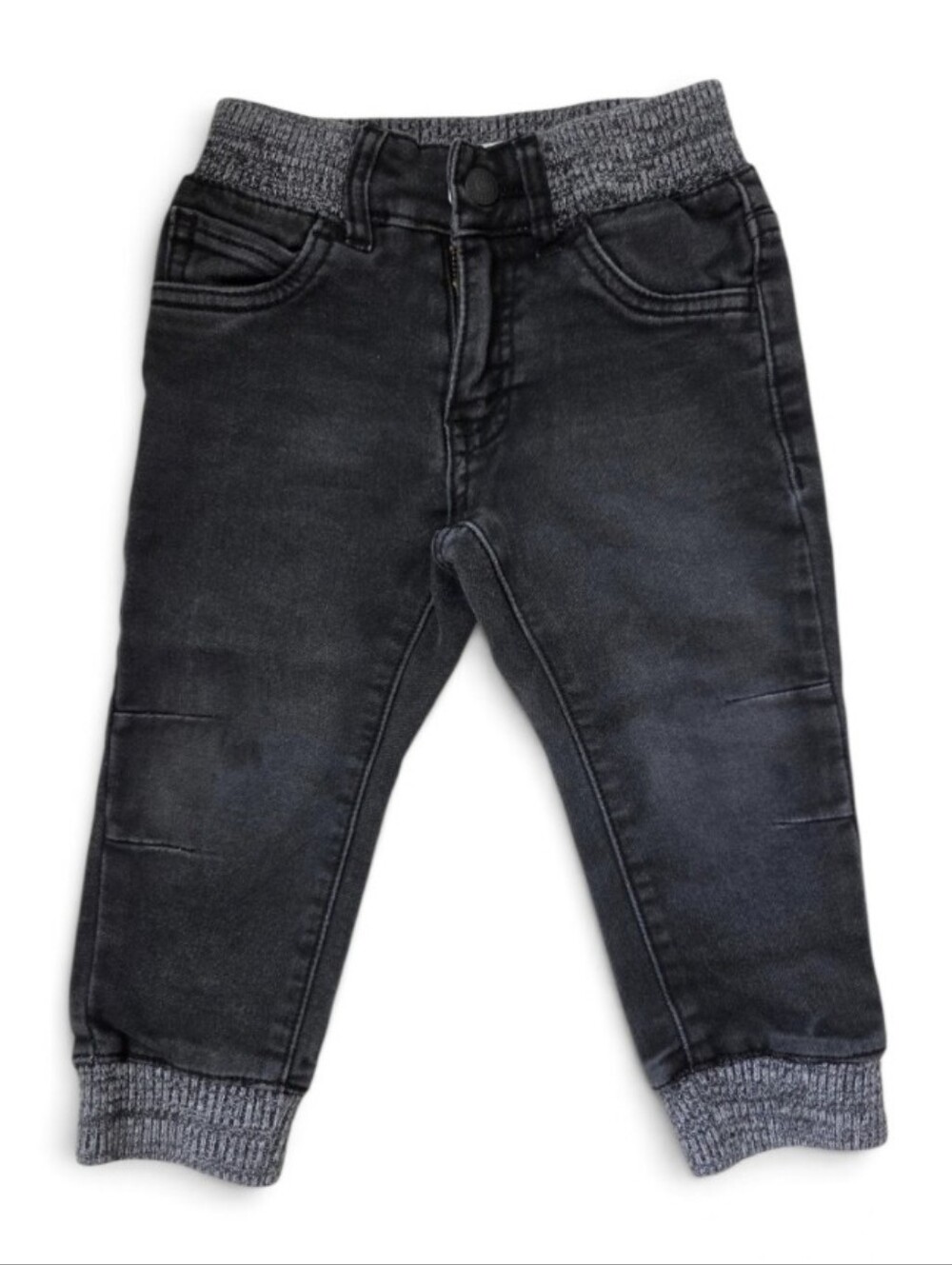 LEVI'S Kids Black Knit-Waist Jogger Jeans